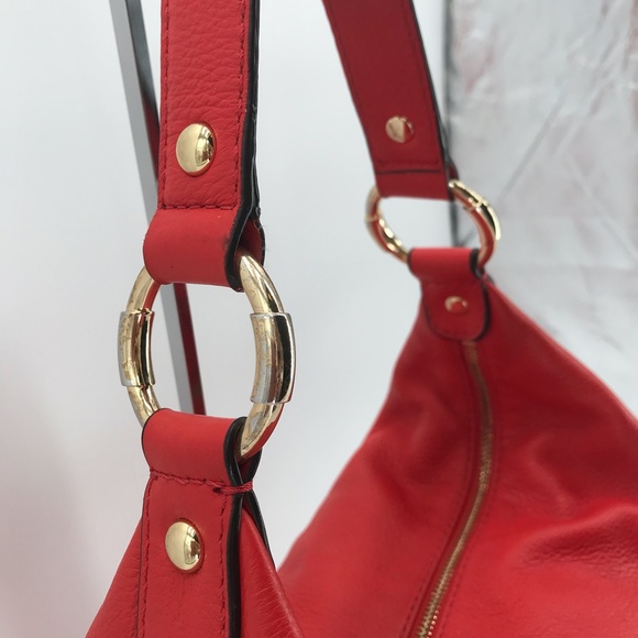 Michael Kors Large Mandarin Red Orange Hobo - Picture 6 of 8